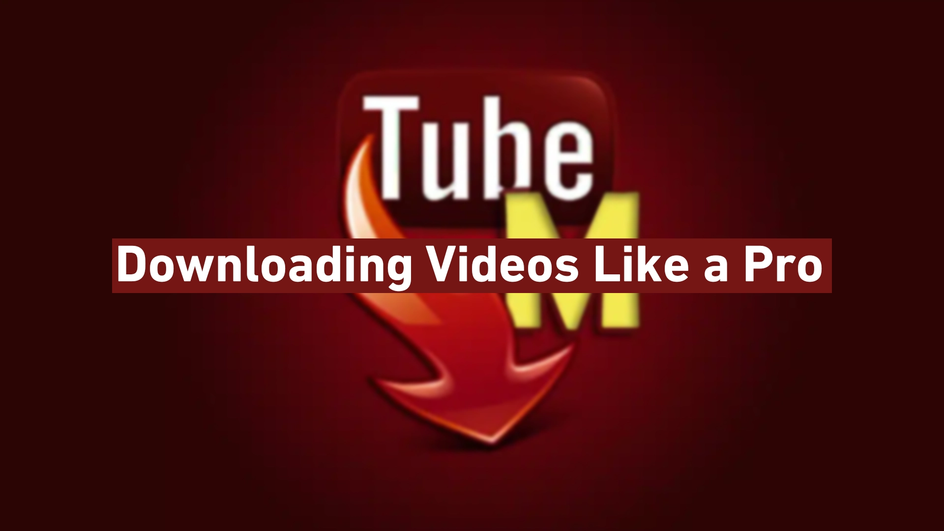 TubeMate – Downloading Videos Like a Pro